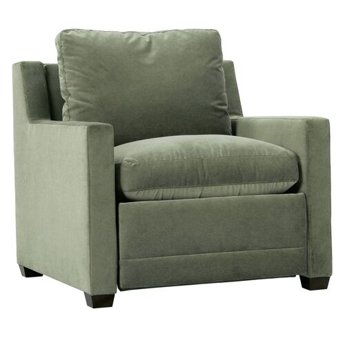 Whitley Velvet Zero-Wall Power Recliner Chair