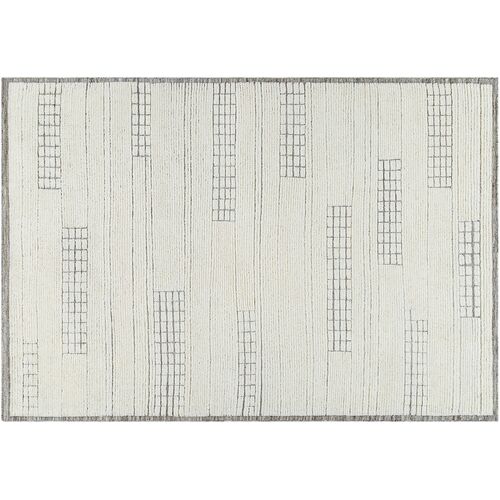 Davey Handmade Rug, Light Beige Davey Handmade Rug, Light Beige