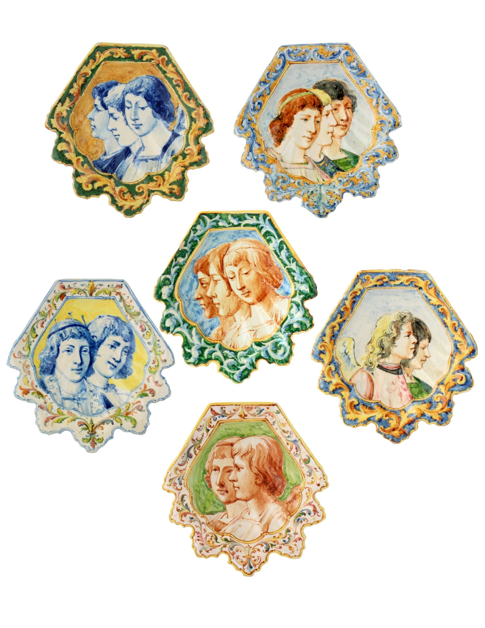 French Faience Side Plates, s/6~P77718994