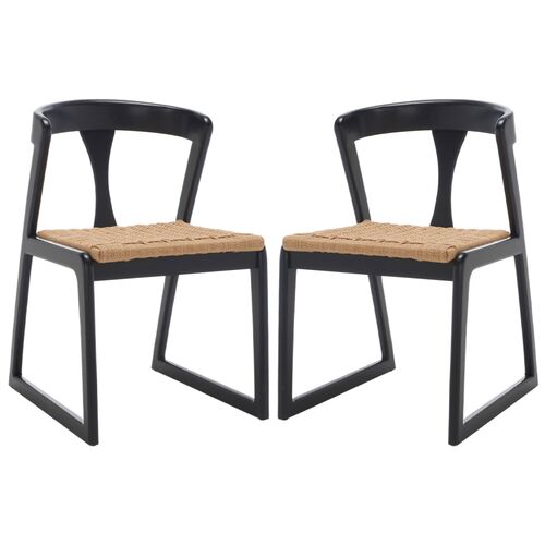 S/2 Jeryn Woven Dining Chairs