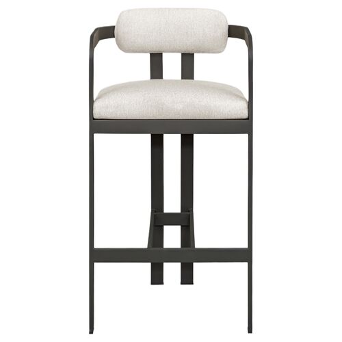 Valerio Outdoor Bar Stool, Black Valerio Outdoor Bar Stool, Black
