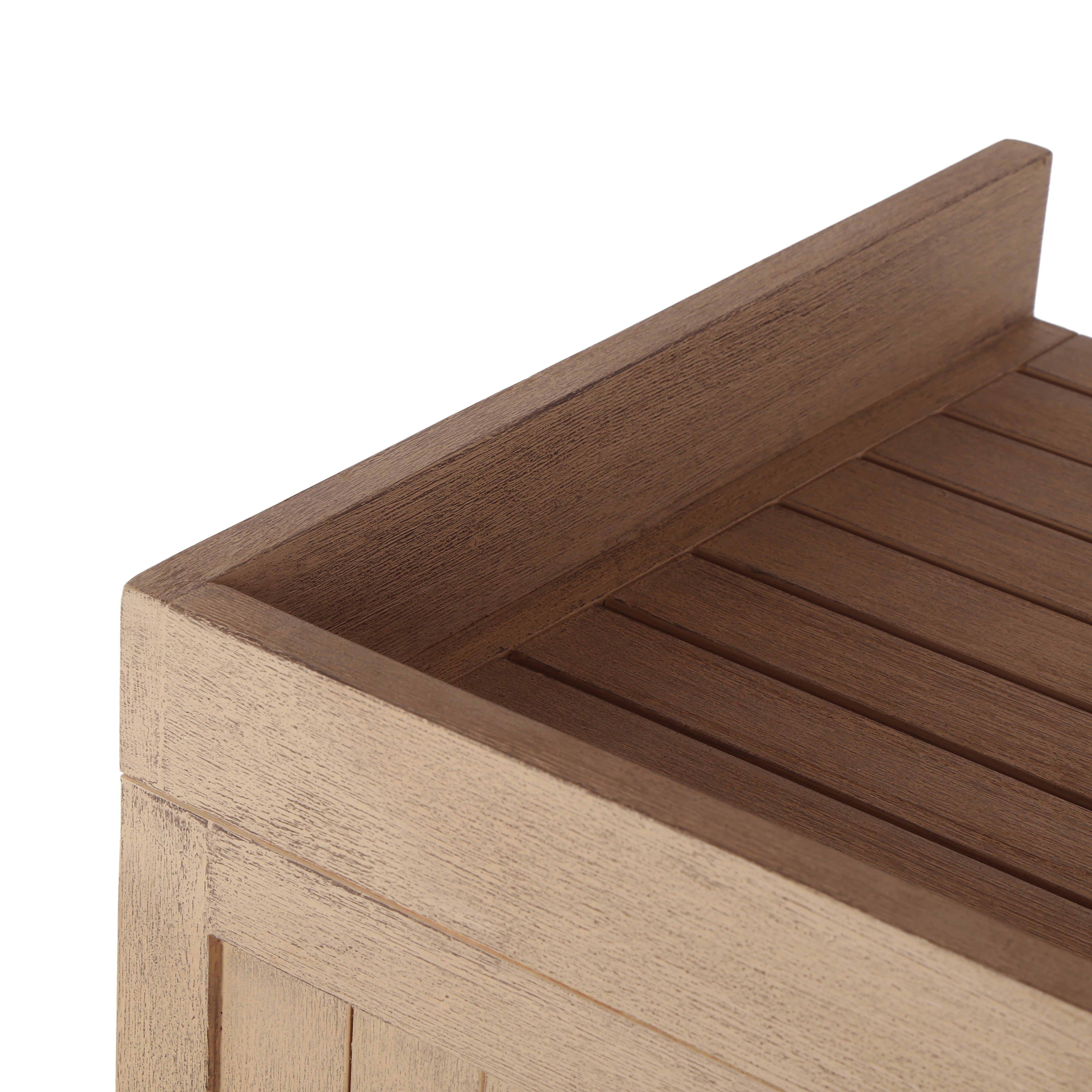 Nina Outdoor Sideboard, Washed Brown
