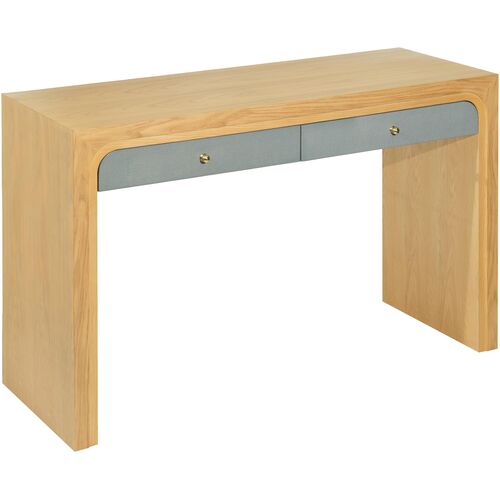 Odessa Two-Tone Oak Console Table/Desk