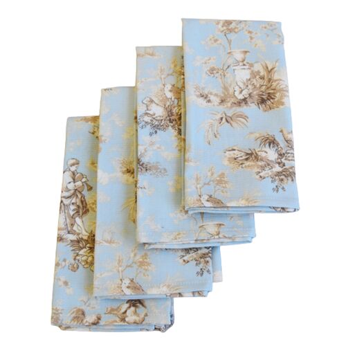 French Country Floral Toile Napkins, S/4~P77626040