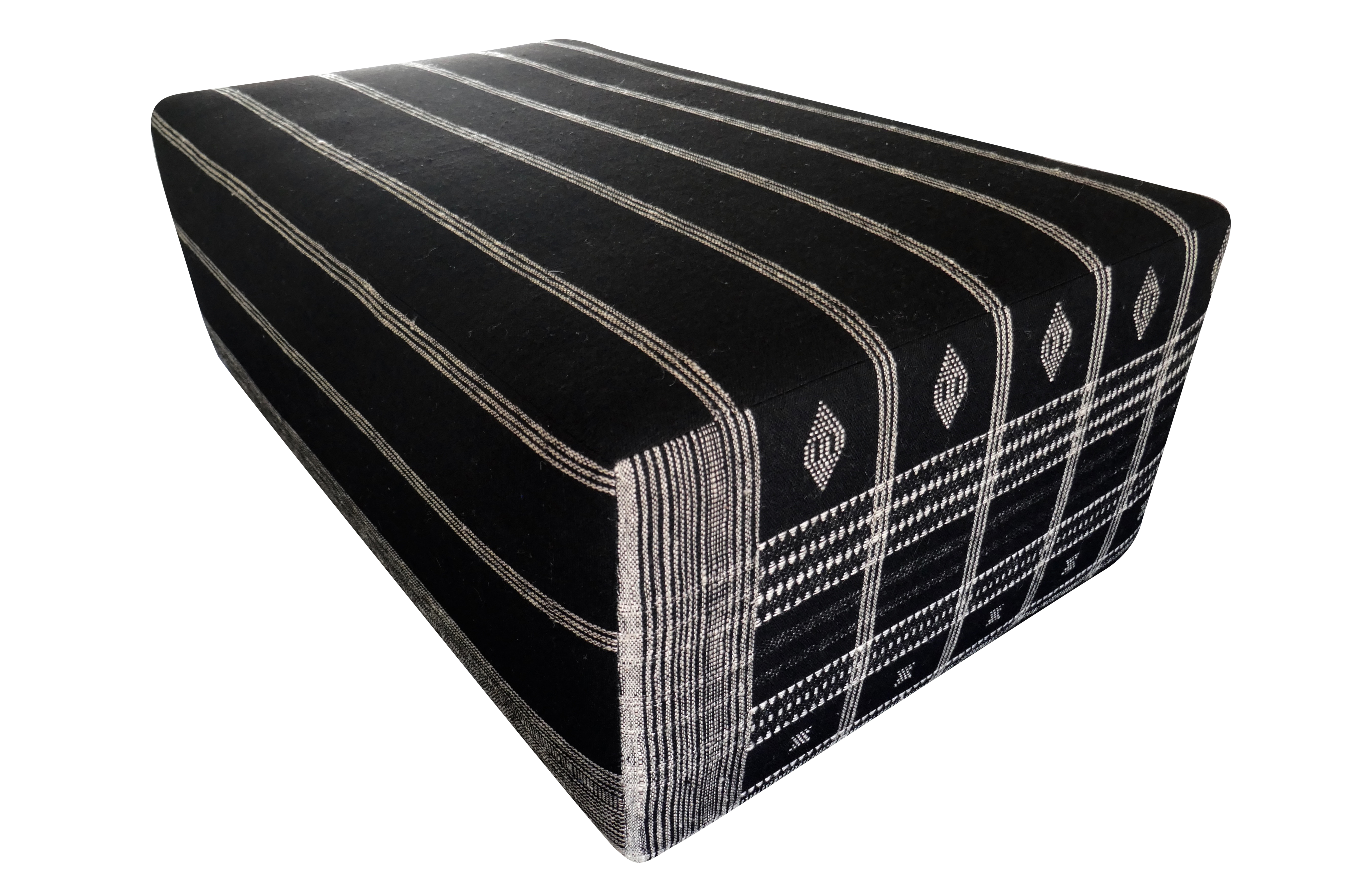 FI Hand-Woven Wool Cocktail Ottoman~P77673993