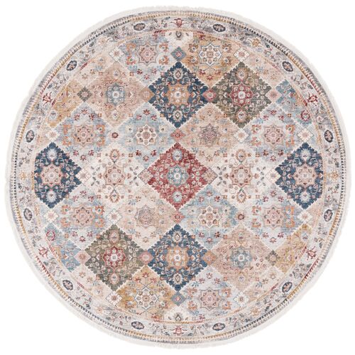 Ashington Rug, Ivory/Blue Rust Ashington Rug, Ivory/Blue Rust
