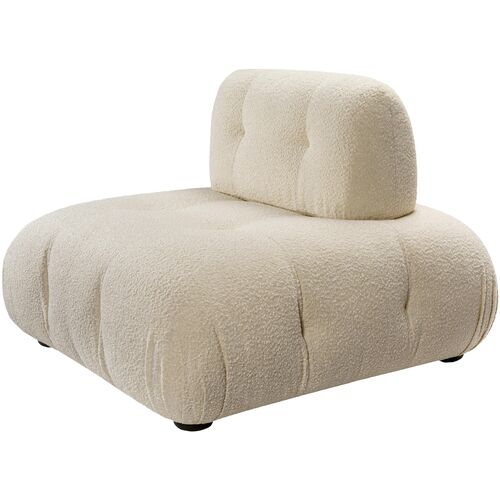 Rivelle Boucle Modular Chair, Cream