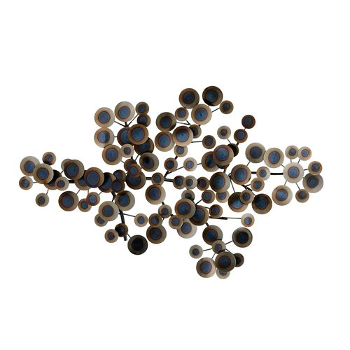 Rizzo Iron Wall Sculpture, Brown