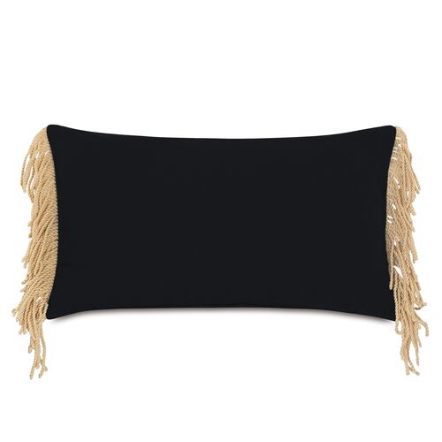 Bondi Lumbar Outdoor Pillow, Black/Sand~P77610087~P77610087