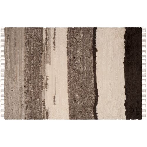 Lina Hand-Knotted Rug, Ivory/Gray~P77461888