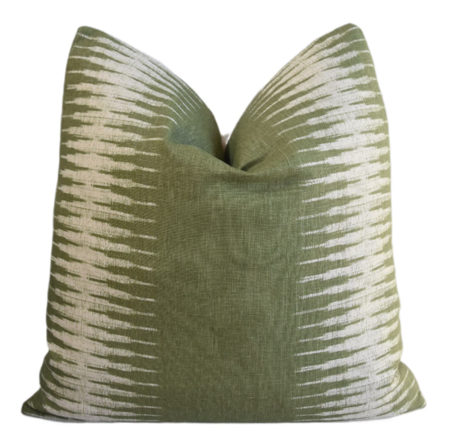 Peter Dunham Olive Linen Ikat Pillow Peter Dunham Olive Linen Ikat Pillow~P77753169