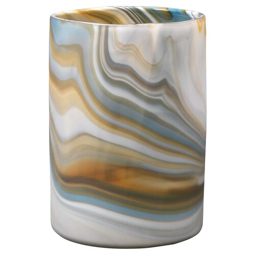 11" Terrene Vase, Gray/Amber~P61334489