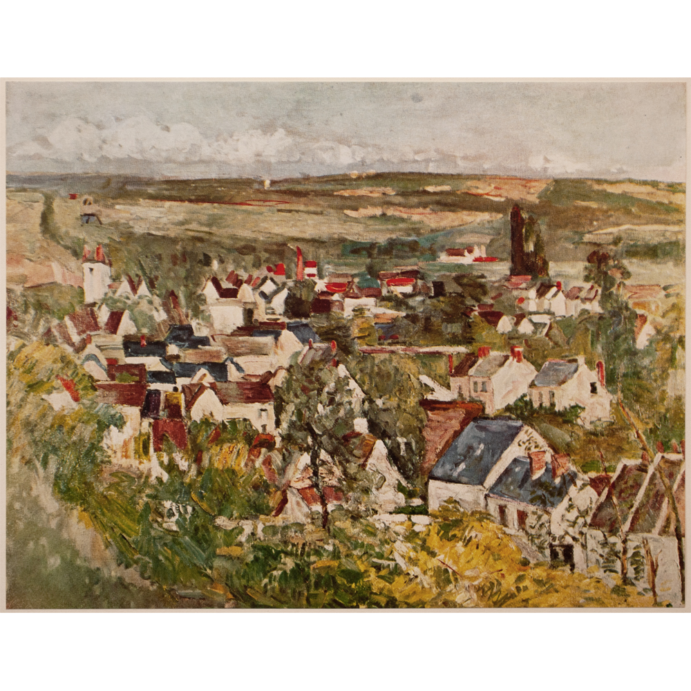 1950s Paul Cezanne, View of Auvers~P77583623