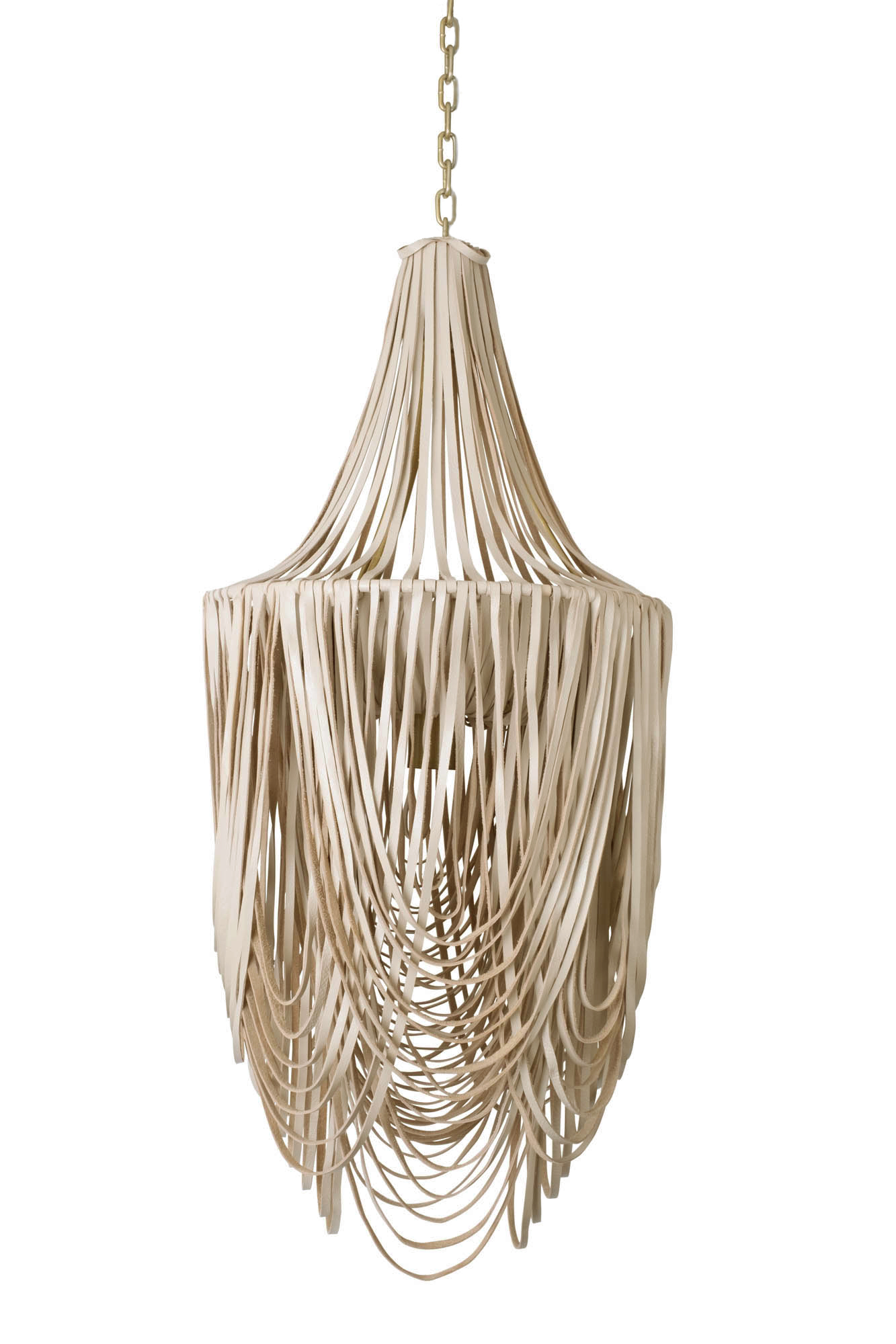 Whisper Leather Chandelier | One Kings Lane
