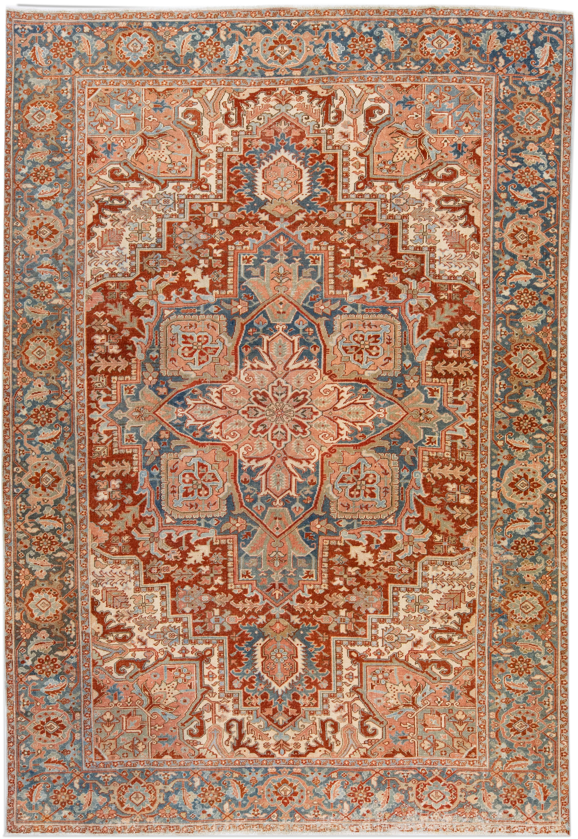 Antique Persian Heriz Rug, 8'3" x 12'~P77663781
