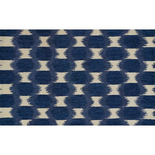 Lidia Hand Tufted Wool Rug, Navy