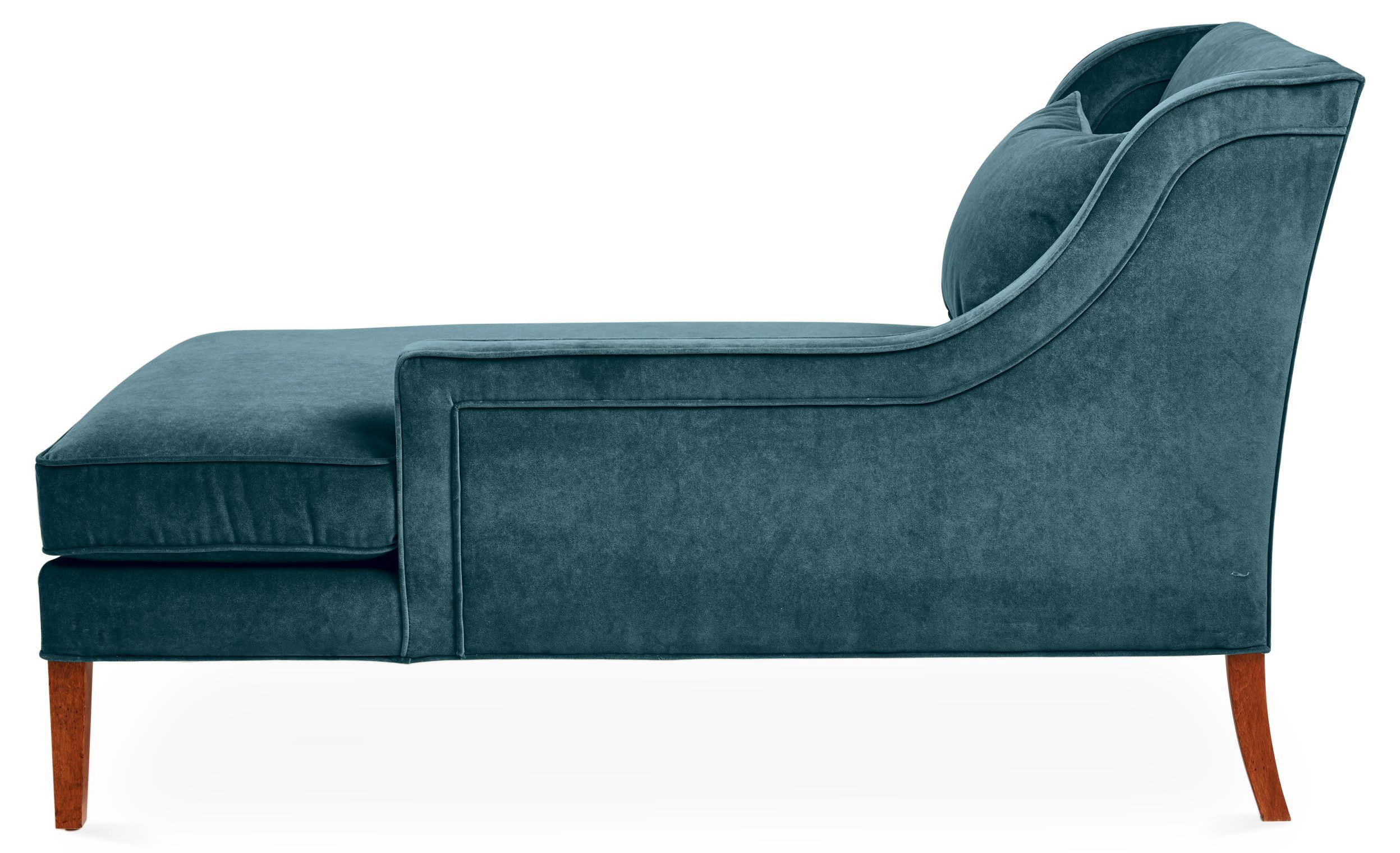 Teal best sale velvet chaise