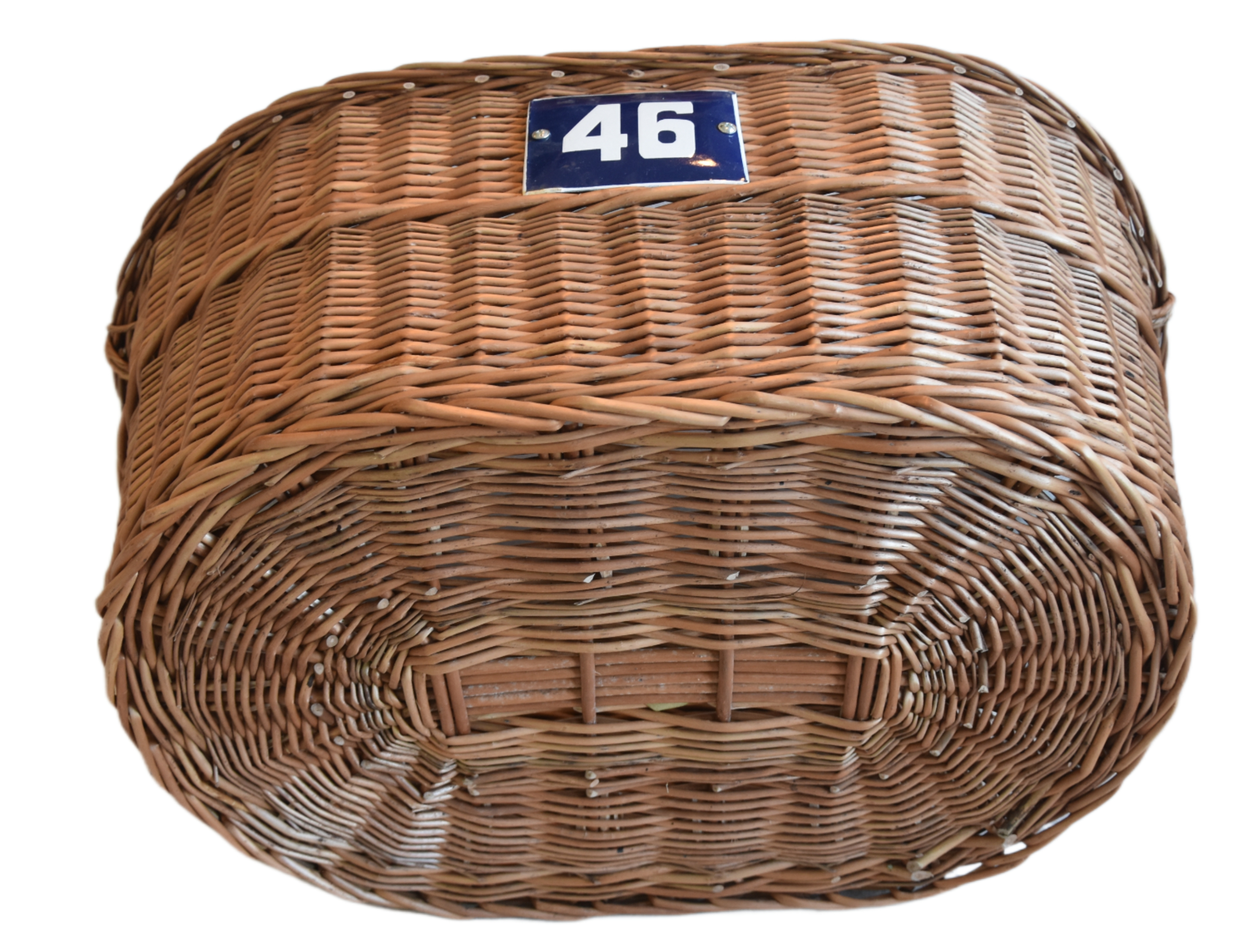 French Wicker Market Basket Number Plate~P77682515