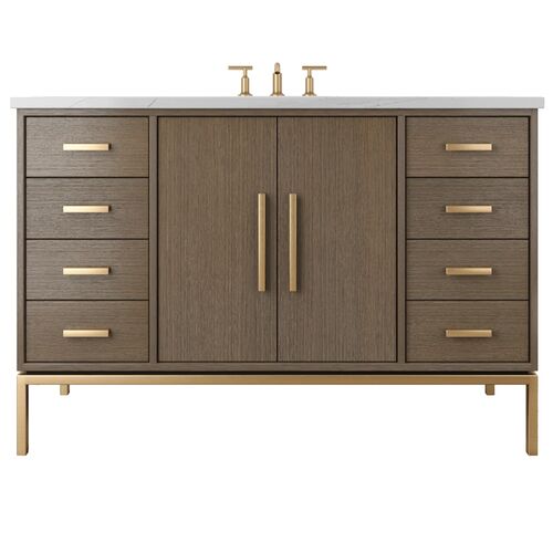Briar White Oak Single Extra Wide Bathroom Vanity Briar White Oak Single Extra Wide Bathroom Vanity