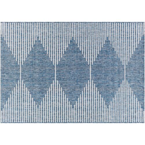 Persephone Outdoor Rug, Navy Persephone Outdoor Rug, Navy~P77608369