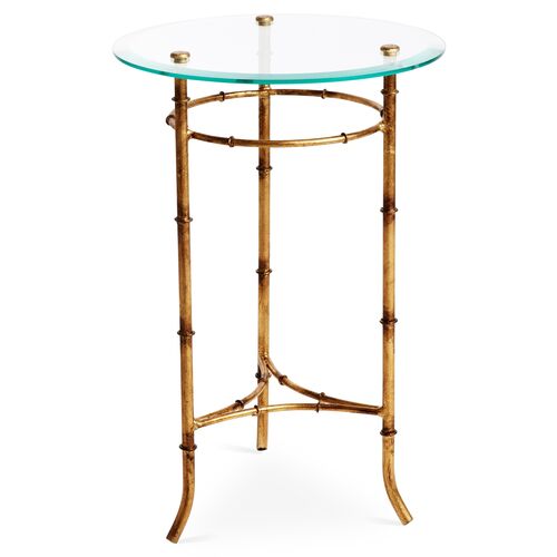 Bamboo Side Table, Gold~P75745900