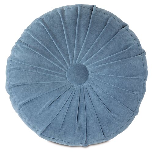 Libby Tambourine Pillow, Blue Velvet~P77600604~P77600604