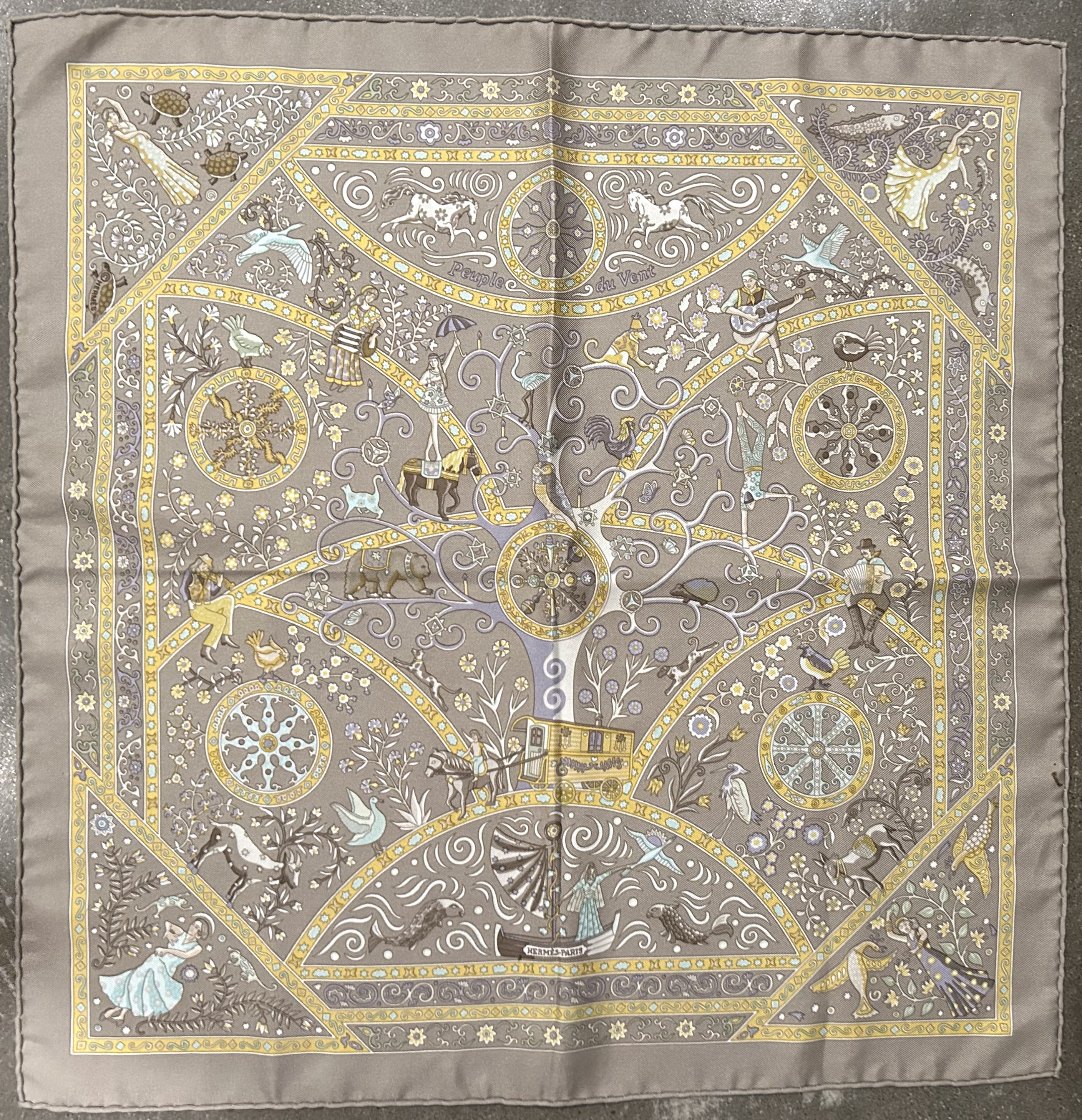Hermès Peuple du Vent Pochette Scarf~P77711904