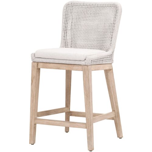 Lace Woven Performance Counter Stool, Gray/Speckled White~P77642115
