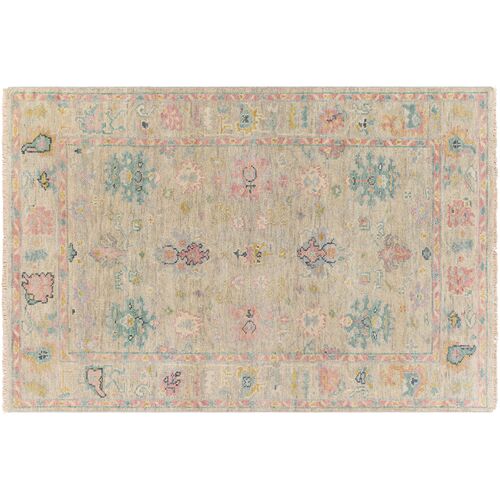 Grove Hand-Knotted Rug, Rose/Taupe~P77625146