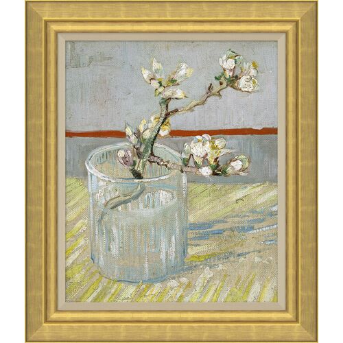 Sprig of Flowering Almond, Vincent van Gogh Painting, 18" x 21" Sprig of Flowering Almond, Vincent van Gogh Painting, 18" x 21"