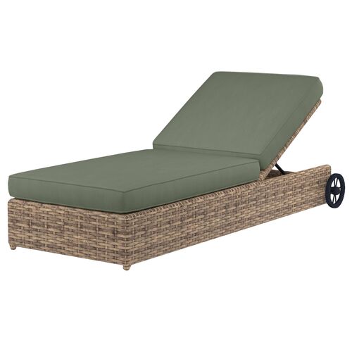 Naevia Outdoor Aluminum/Resin Wicker Adjustable Chaise Naevia Outdoor Aluminum/Resin Wicker Adjustable Chaise
