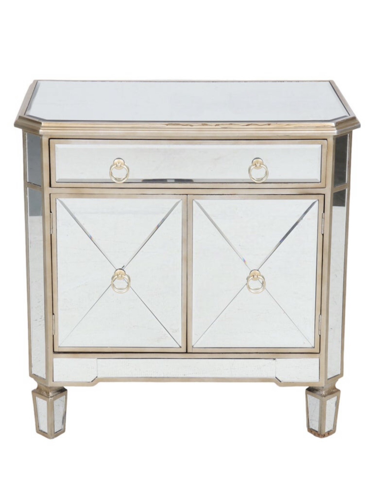Hollywood Regency Mirrored Cabinet~P77676685