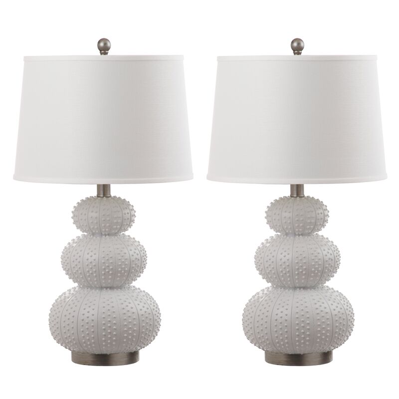 S/2 Cantino Table Lamps, White