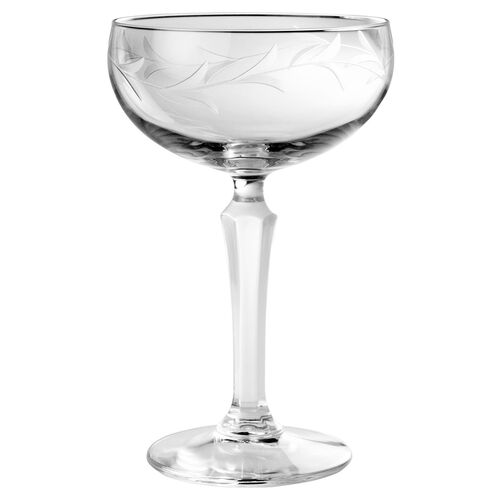 S/4 Capri Vine Hand-cut Cocktail Coupes~P77244565