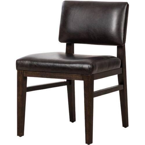 Thalia Leather Dining Chair, Sonoma Black