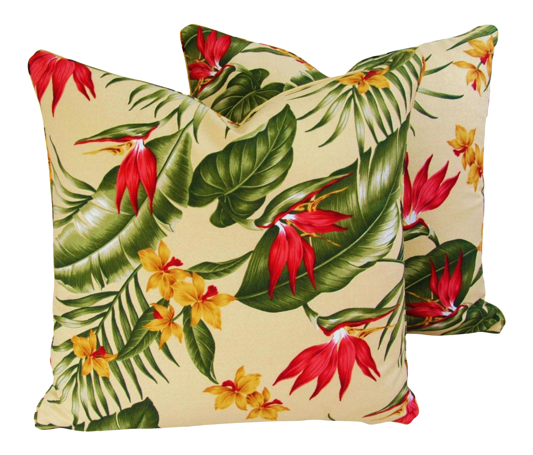 Tropical Bird Of Paradise Pillows, Pair~P77659432