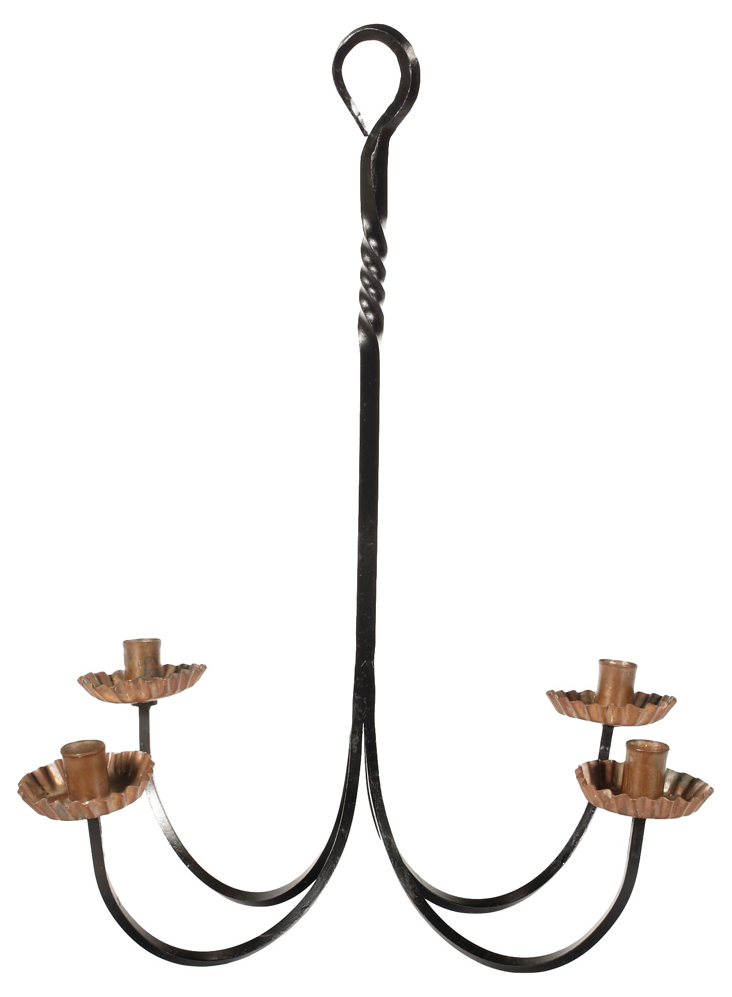 Iron and Copper Hanging Candleholder~P77309171