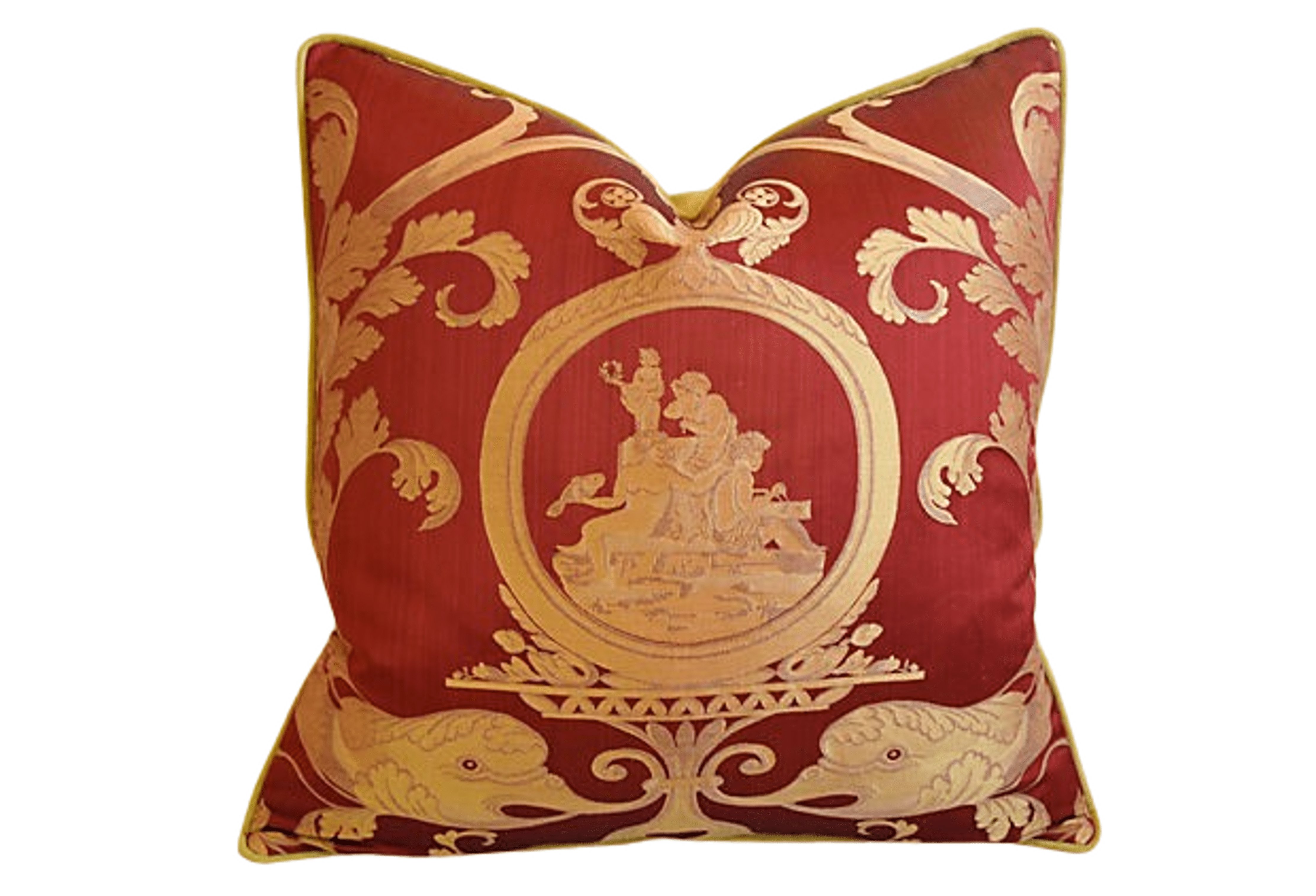 Old World Weavers Silk Grecian Pillow~P77592090