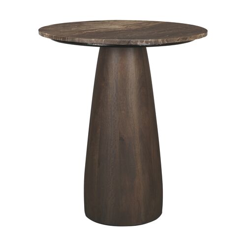 Flagstaff 32" Round Bistro Table, Marble Top Bistro Table Flagstaff 32" Round Bistro Table, Marble Top Bistro Table