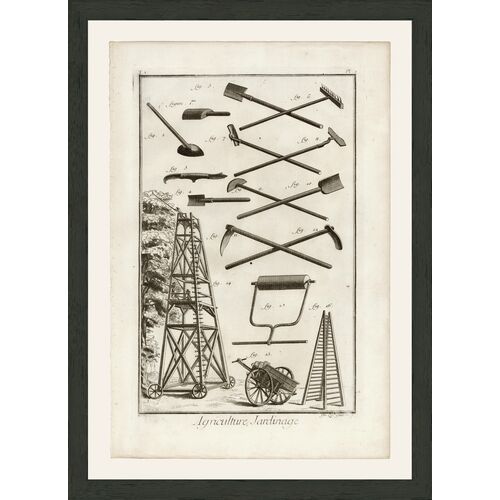 Agriculture Ladder, 1770 Art Print, 19" x 13.75" Agriculture Ladder, 1770 Art Print, 19" x 13.75"