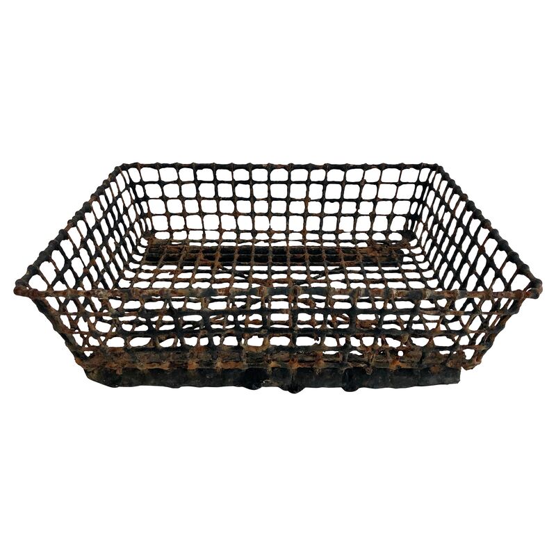 French Wire Oyster Basket
