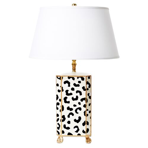 Safari Table Lamp, White Leopard~P77044041