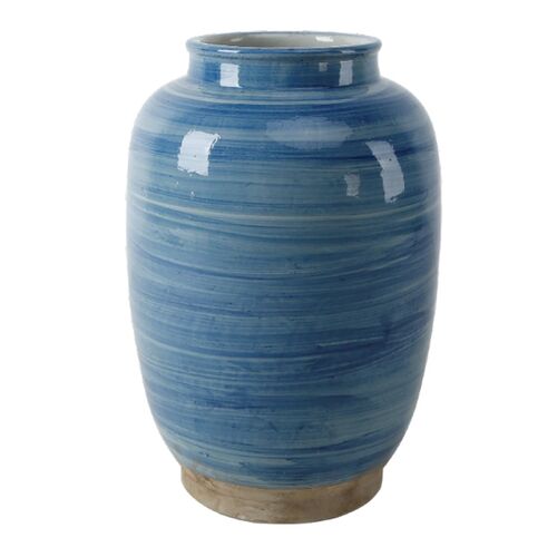 Horizon Porcelain Vase, Sky Blue