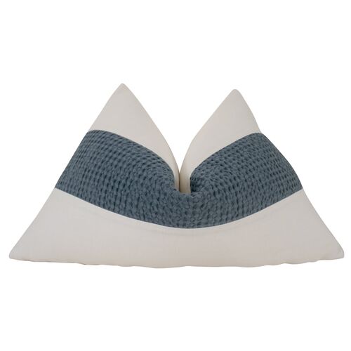 Oceano 25x16 Pillow, White/Blue~P77627911