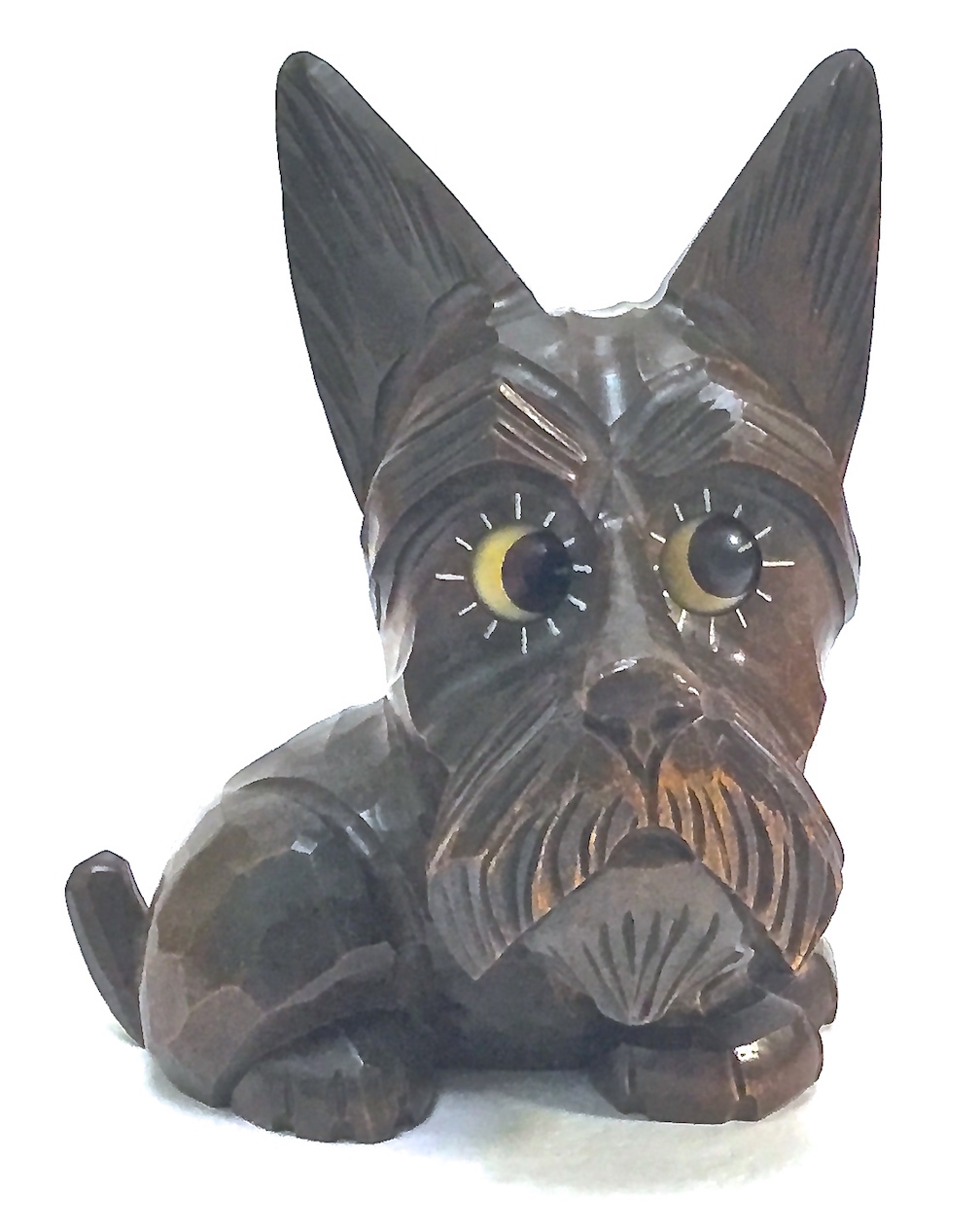 Black Forest Googly Eyed Terrier Clock~P77294353