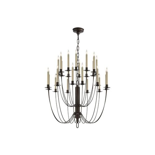 Erika Two-Tier Chandelier, Aged Iron~P77539627