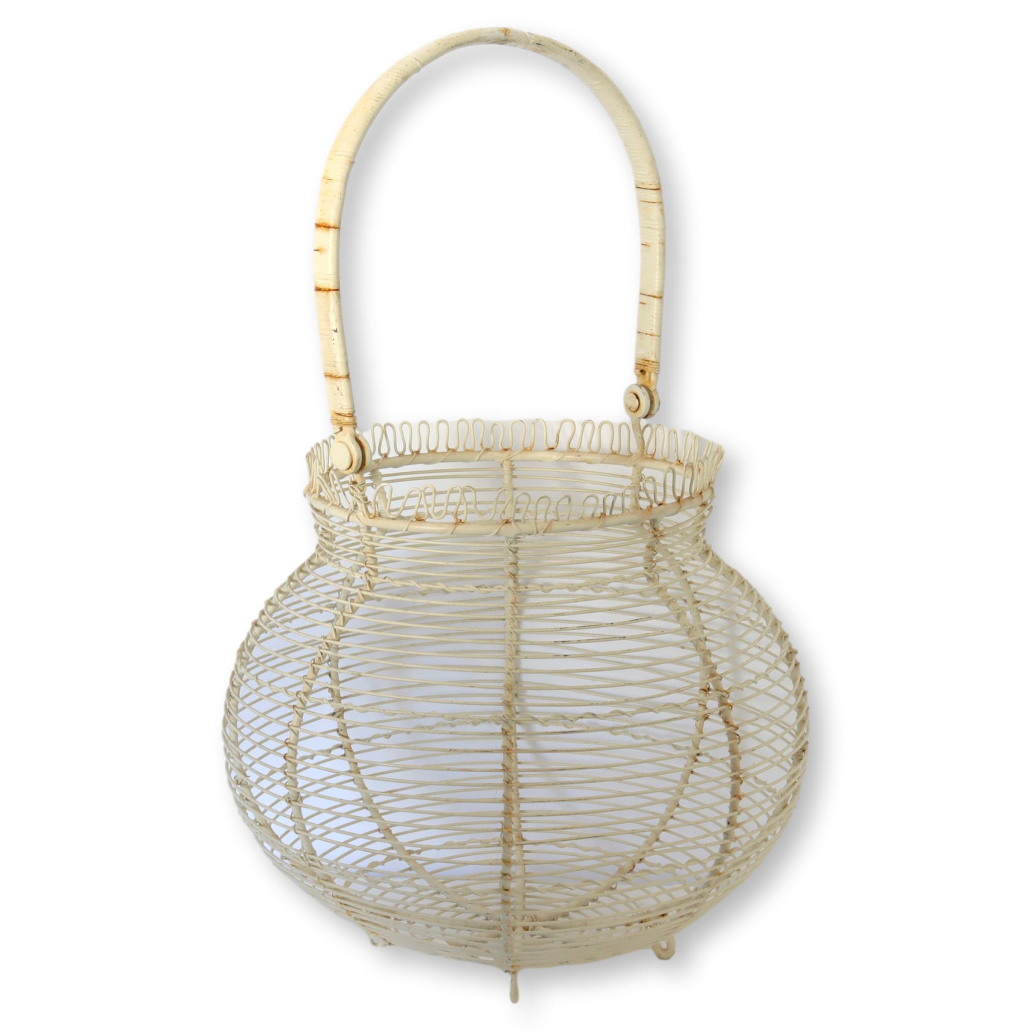 Vintage French Produce Market Basket~P77667907