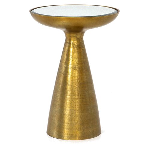 Kristina End Table, Brushed Brass~P77599989