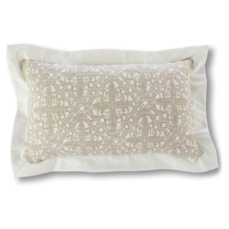 Vail 12x20 Lumbar Pillow, Latte/Ivory