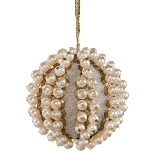 Pearl Ball Ornament, Tan~P77504346